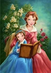 A portrait of young Belle and her mother