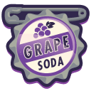 Carl's grape soda cap badge