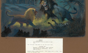 Scar confronts Mufasa in a fight.
