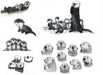 Finding Dory Otters Concept Art