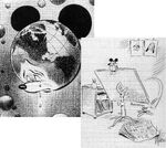 Newspaper cartoons that show how the world was, and still is, affected by Walt Disney's death.