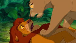 Nala and Simba reunited.