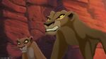 Zira and Vitani angrily blaming Kovu for Nuka's death