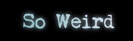 So Weird Logo