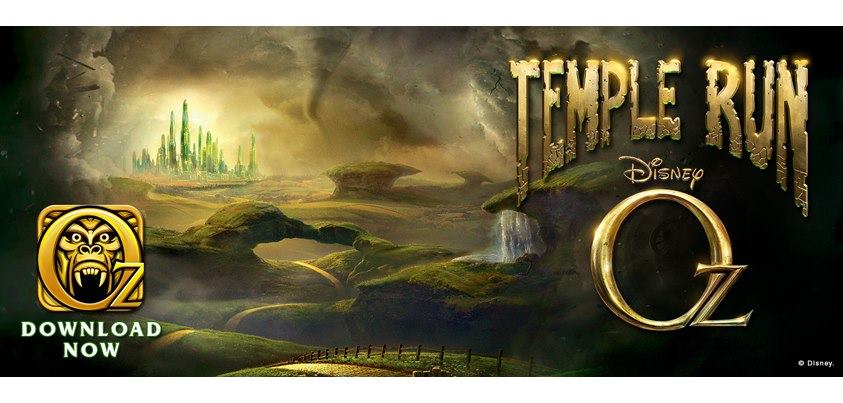 Disney e Imangi Studios lançam nova versão do jogo Temple Run, desta vez  baseada no filme Oz: Mágico e Poderoso - MacMagazine