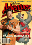 Baloo with his future voice actor John Goodman (as Fred Flintstone) on the cover of Disney Adventures