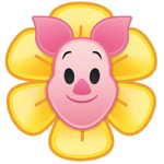 Flower Piglet's emoji for Disney Emoji Blitz