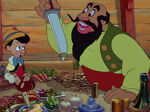 Pinocchio with Stromboli.