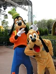 Pluto with Goofy