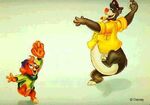 Kit and Baloo playing catch