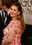 Drew Barrymore arrives at the 71st Golden Globes in January 2014.