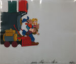 The Brave Engineer animation cel 1