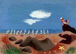 The Carpenter and the oysters, by Mary Blair.