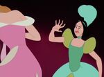 Drizella proceeding to rip Cinderella's dress apart.