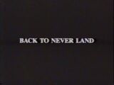 Back to Never Land