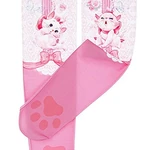 Tights featuring Marie and cute pawprints.
