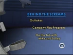 Behind The Sceams menu