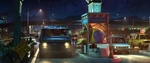 Onward At the toll gate when Ian and Barley start their adventure by heading to the Manticore's tavern. The text on the rocket reads "Pizza Realm" so as to keep in tone with the fantasy theme.