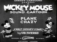 Plane Crazy fue la primera aparición de Mickey Mouse y Minnie Mouse.