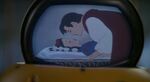 Snow White's cameo on Weebo's screen in Flubber