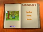 The Languages menu