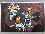 Candace, Baljeet and Buford as stormtroopers.
