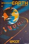 Spaceship Earth: Our Shared Story attraction poster produced for the Epcot Experience Center poster collection.
