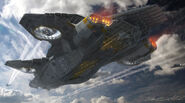 Helicarrier Avengers Concept Art 3