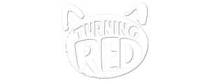 Turning red logo