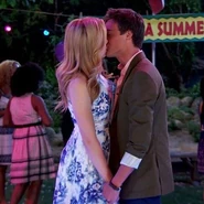 Xander and Emma's first kiss