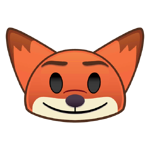Nick Wilde's emoji in Disney Emoji Blitz