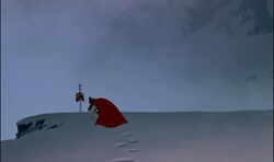 Shang mourning the death of his father.