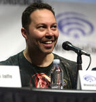 Sam Riegel speaks at the 2017 WonderCon.