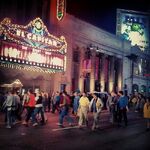 Filming at the El Capitaine Theater in L.A.