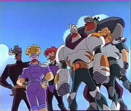 The animated duck version of the team in The Mighty Ducks Animated Series.