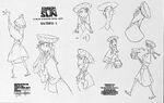 Waitress 2 model sheet