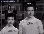 Annette Funicello with fellow Mouseketeer Bobby Burgess