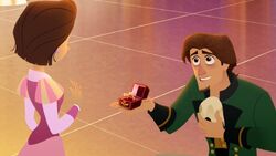 Eugene's first proposal in Tangled: Before Ever After.
