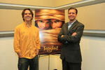 Byron Howard and Nathan Greno at the premiere of Tangled in November 2010.