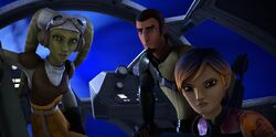Hera with Kanan and Sabine.