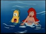 Ariel and Flounder are startled