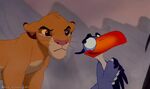 Young Simba with Zazu.