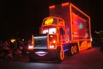 Mack as he appears in Paint the Night Parade at Hong Kong Disneyland