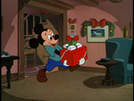 Mickey with Christmas presents