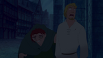 Quasimodo's slap causes Phoebus back pain