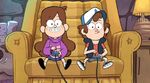 Mabel and Dipper playing video games