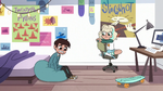 Bill Cipher on a poster in Jackie's room in "Sophomore Slump"