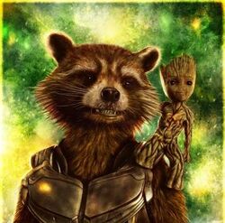 Baby Rocket and Baby Groot!  Guardianes de la galaxia, Personajes de  monsters inc, Personajes de marvel