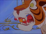 Iago in Rajah's mouth.