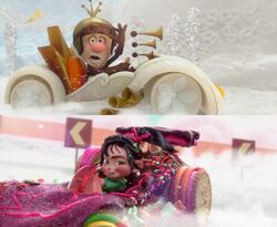 Vanellope gegen King Candy